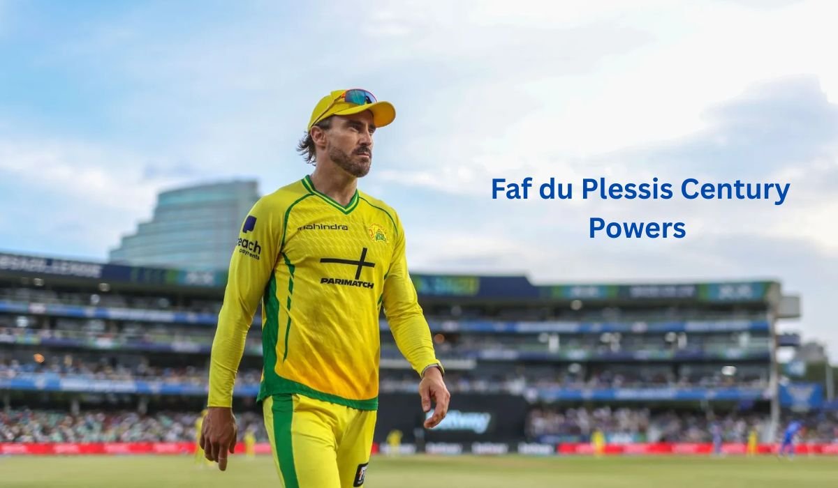 Faf du Plessis Century Powers Texas Super Kings to Win